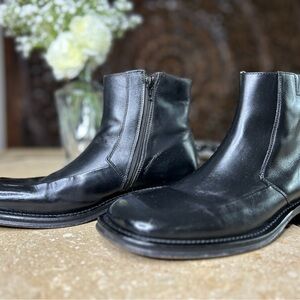 Kenneth Cole New York Men's Black Leather Boots